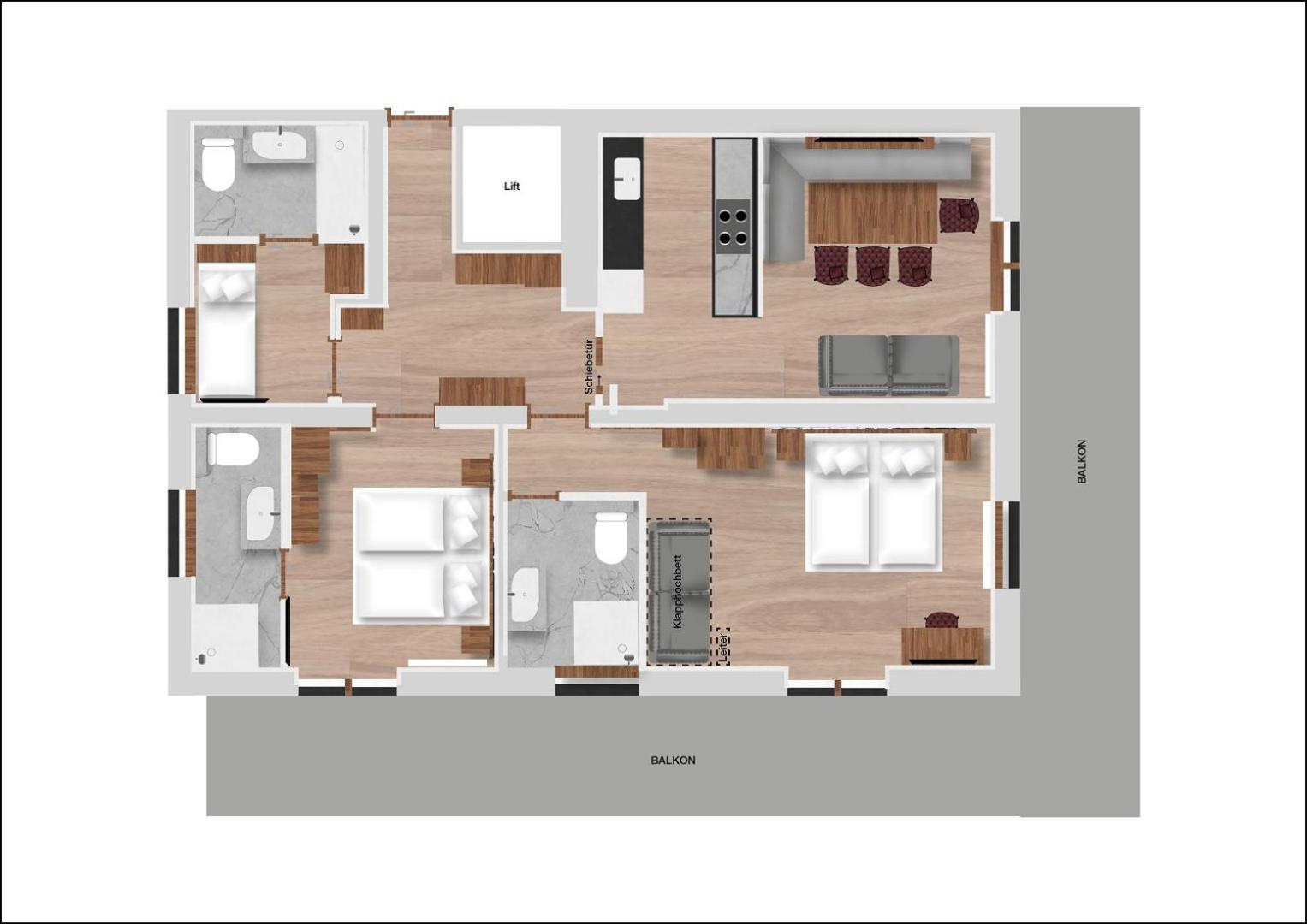 Hofgut Apartment & Lifestyle Resort Wagrain Rom bilde