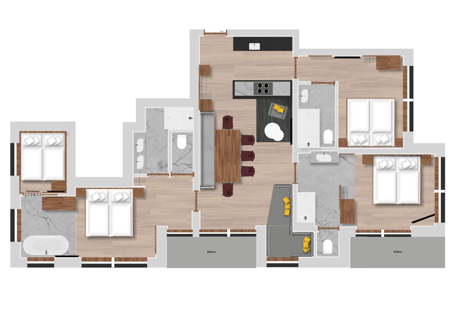 Hofgut Apartment & Lifestyle Resort Wagrain Rom bilde